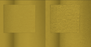 Cloth without and with normal map