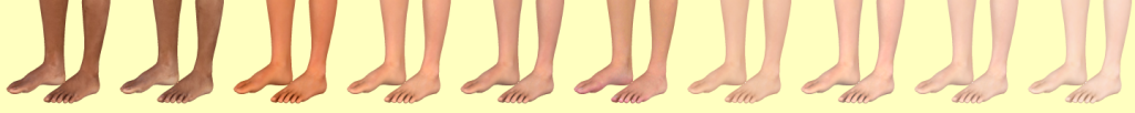 Feet Skin Colours
