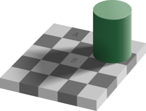 Checker shadow illusion