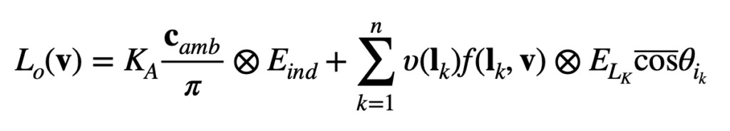 Shading equation